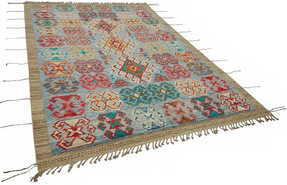 7x10 Contemporary Tribal Area Rugs - 48097