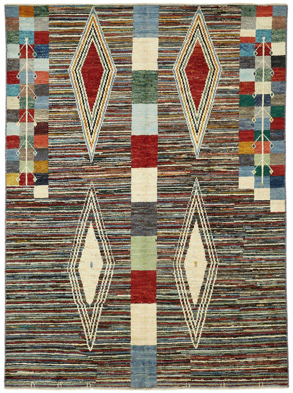 6x8 Contemporary Tribal Area Rugs - 48105
