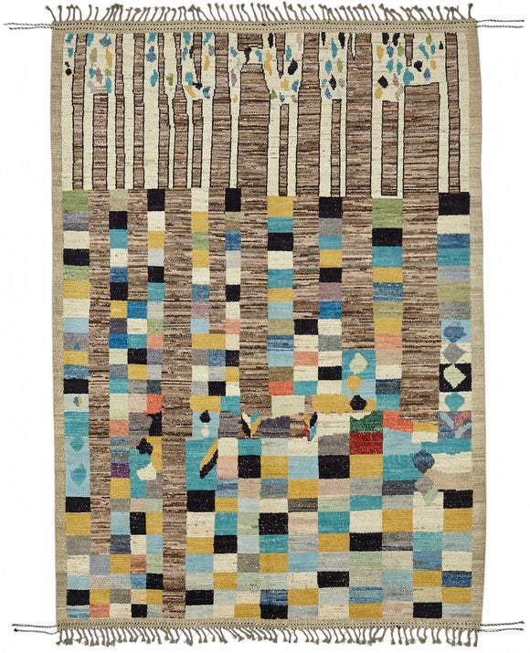 7x10 Contemporary Tribal Area Rugs - 48110