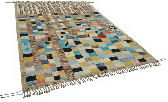 7x10 Contemporary Tribal Area Rugs - 48110