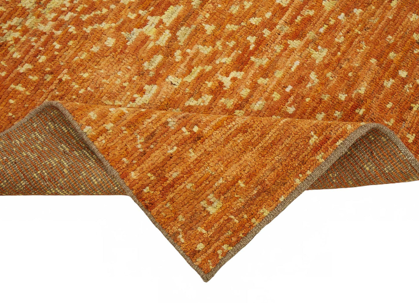 7x9 Orange Modern Tribal Rug - 48112