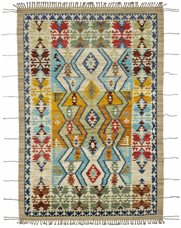 7x10 Contemporary Tribal Area Rugs - 48115