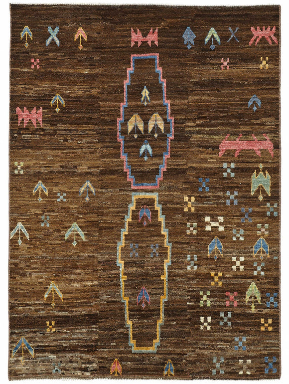 5x7 Contemporary Tribal Area Rugs - 48121