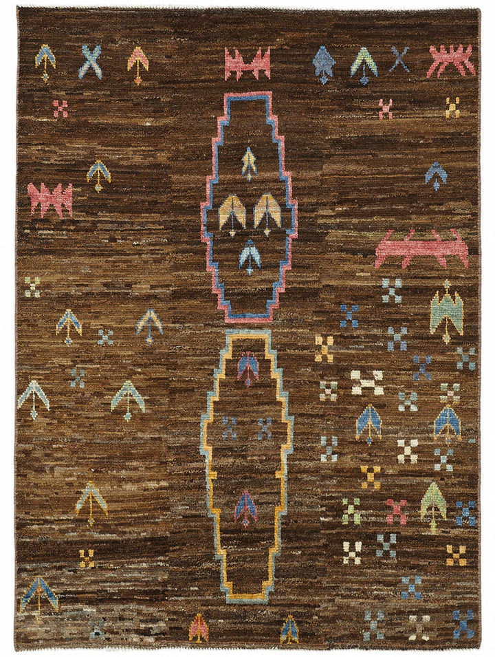 5x7 Contemporary Tribal Area Rugs - 48121