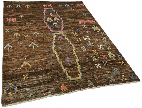 5x7 Contemporary Tribal Area Rugs - 48121