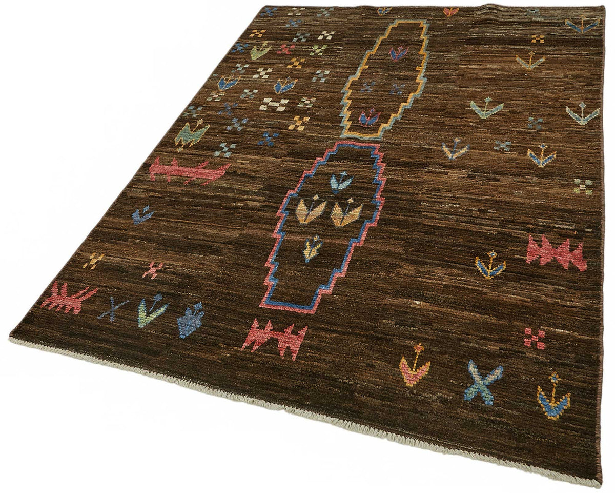 5x7 Contemporary Tribal Area Rugs - 48121