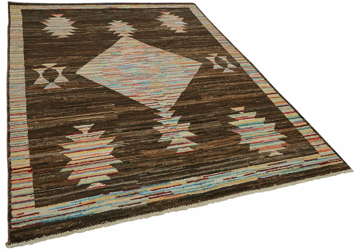 6x8 Contemporary Tribal Area Rugs - 48126