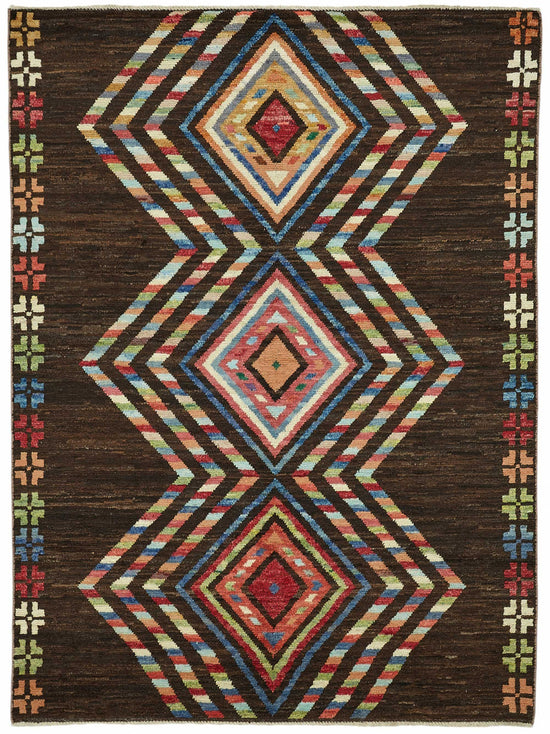 6x8 Contemporary Tribal Area Rugs - 48128