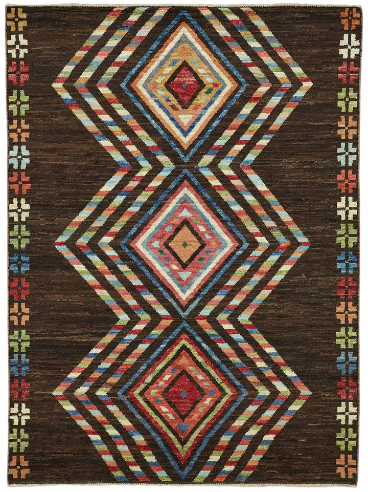 6x8 Contemporary Tribal Area Rugs - 48128