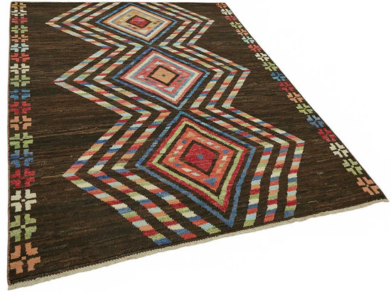 6x8 Contemporary Tribal Area Rugs - 48128