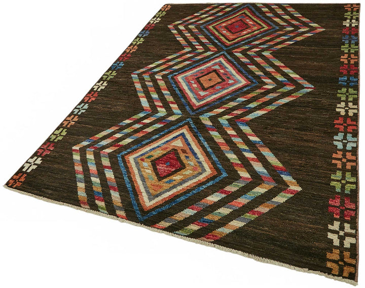 6x8 Contemporary Tribal Area Rugs - 48128