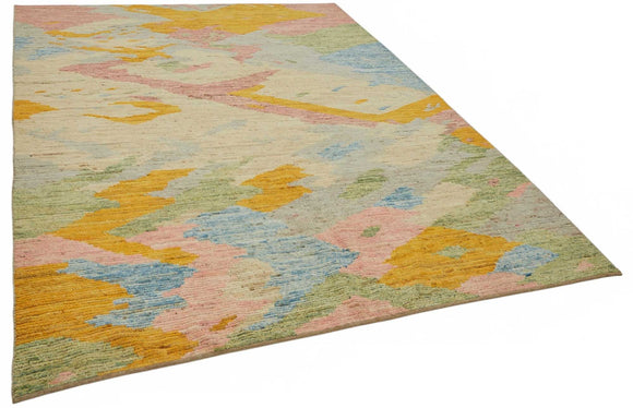 7x9 Contemporary Tribal Area Rugs - 48131