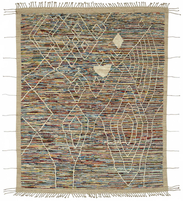 8x10 Contemporary Tribal Area Rugs - 48136
