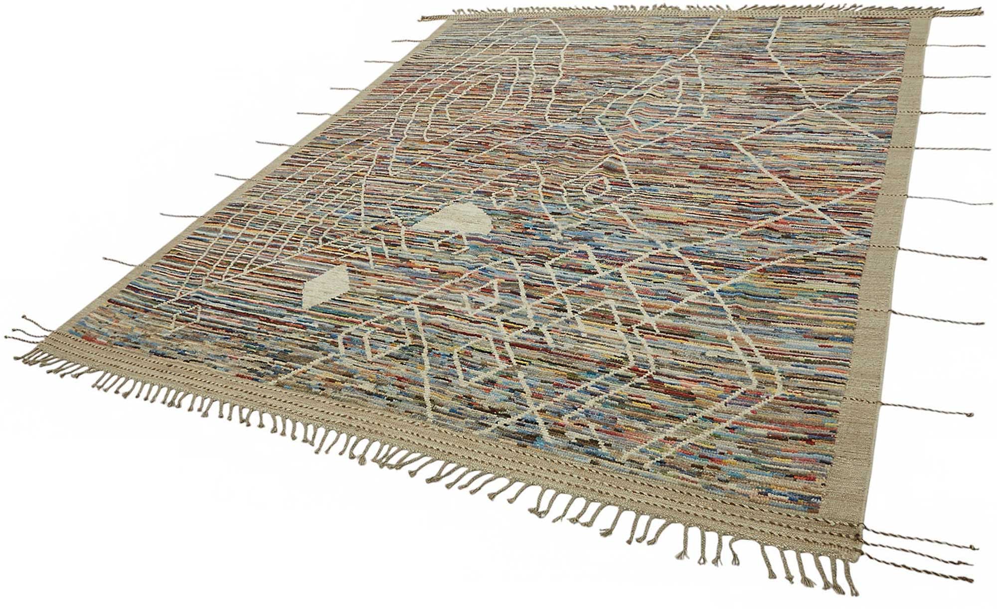 8x10 Contemporary Tribal Area Rugs - 48136
