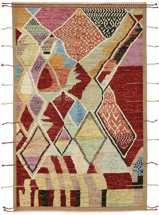 7x10 Contemporary Tribal Area Rugs - 48145