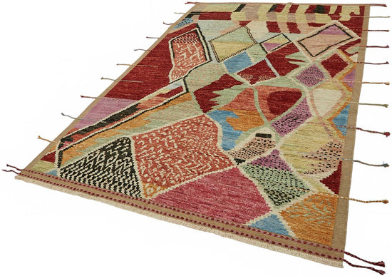 7x10 Contemporary Tribal Area Rugs - 48145
