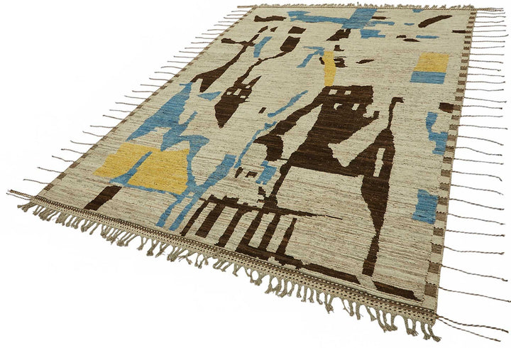 7x10 Contemporary Tribal Area Rugs - 48147