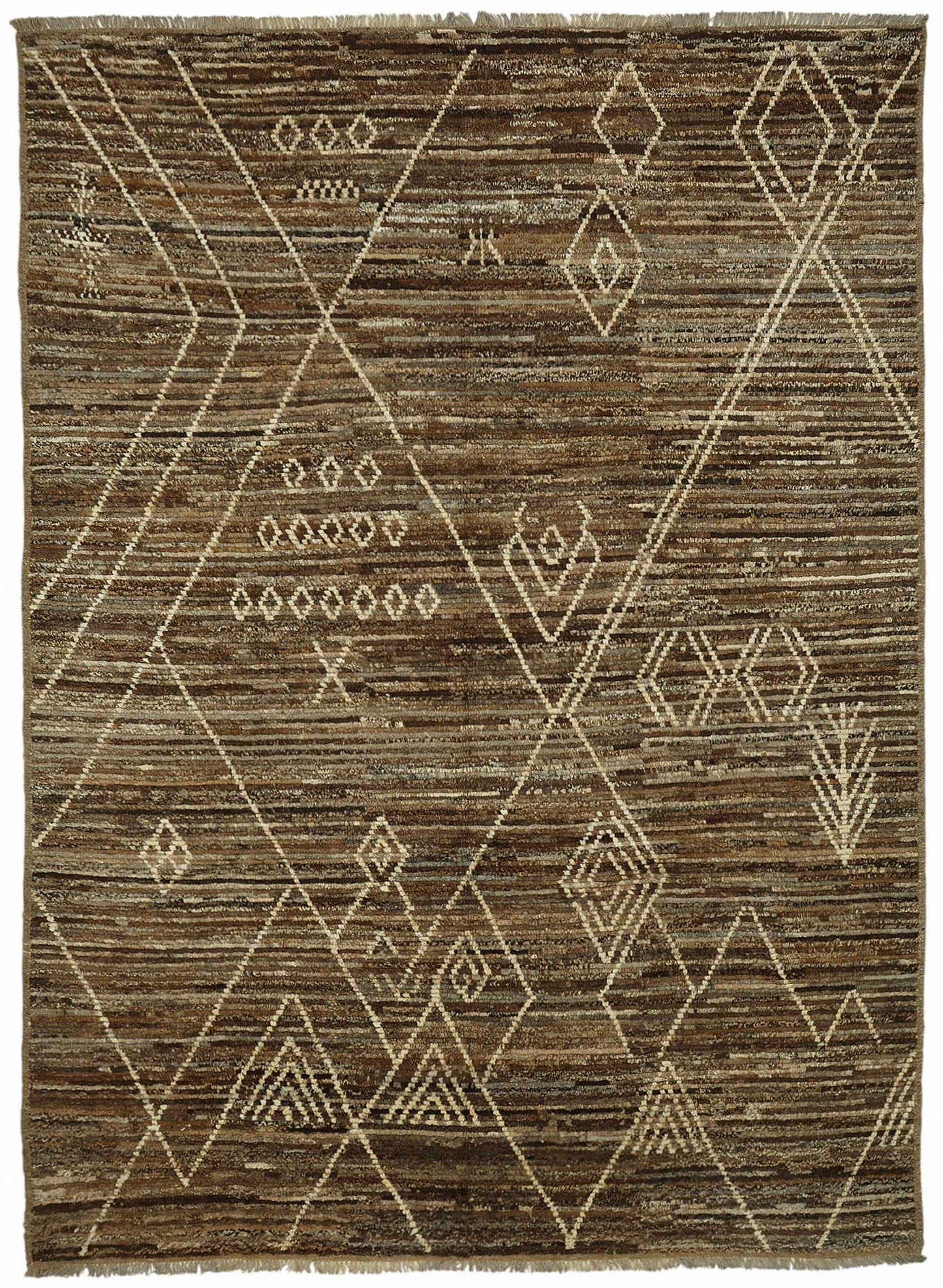 7x9 Contemporary Tribal Area Rugs - 48149
