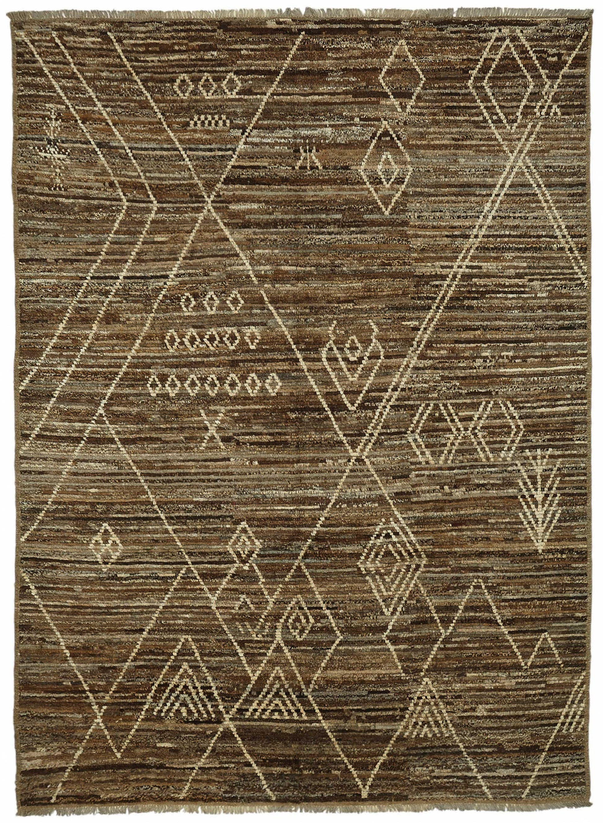 7x9 Contemporary Tribal Area Rugs - 48149