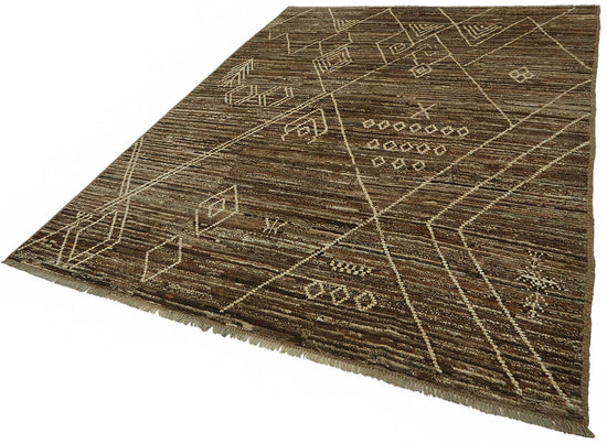7x9 Contemporary Tribal Area Rugs - 48149