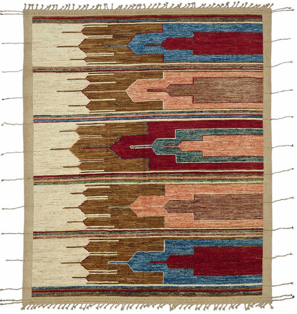 8x10 Contemporary Tribal Area Rugs - 48151