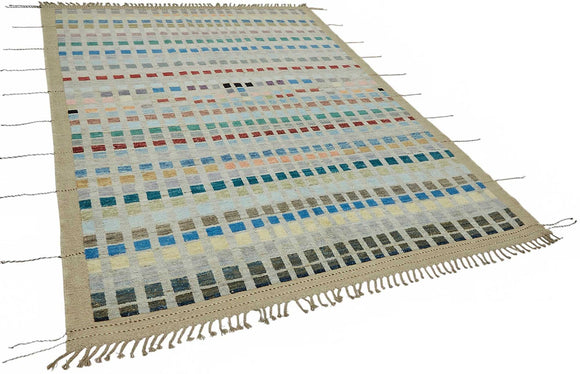 7x10 Contemporary Tribal Area Rugs - 48152