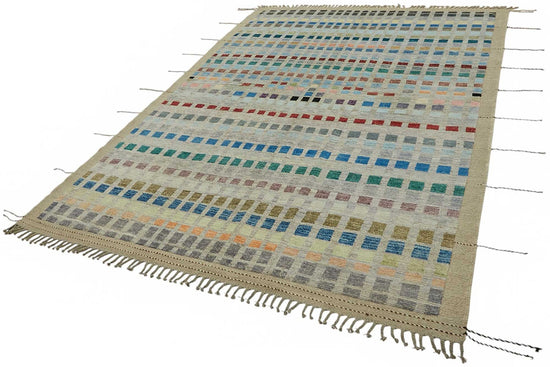 7x10 Contemporary Tribal Area Rugs - 48152