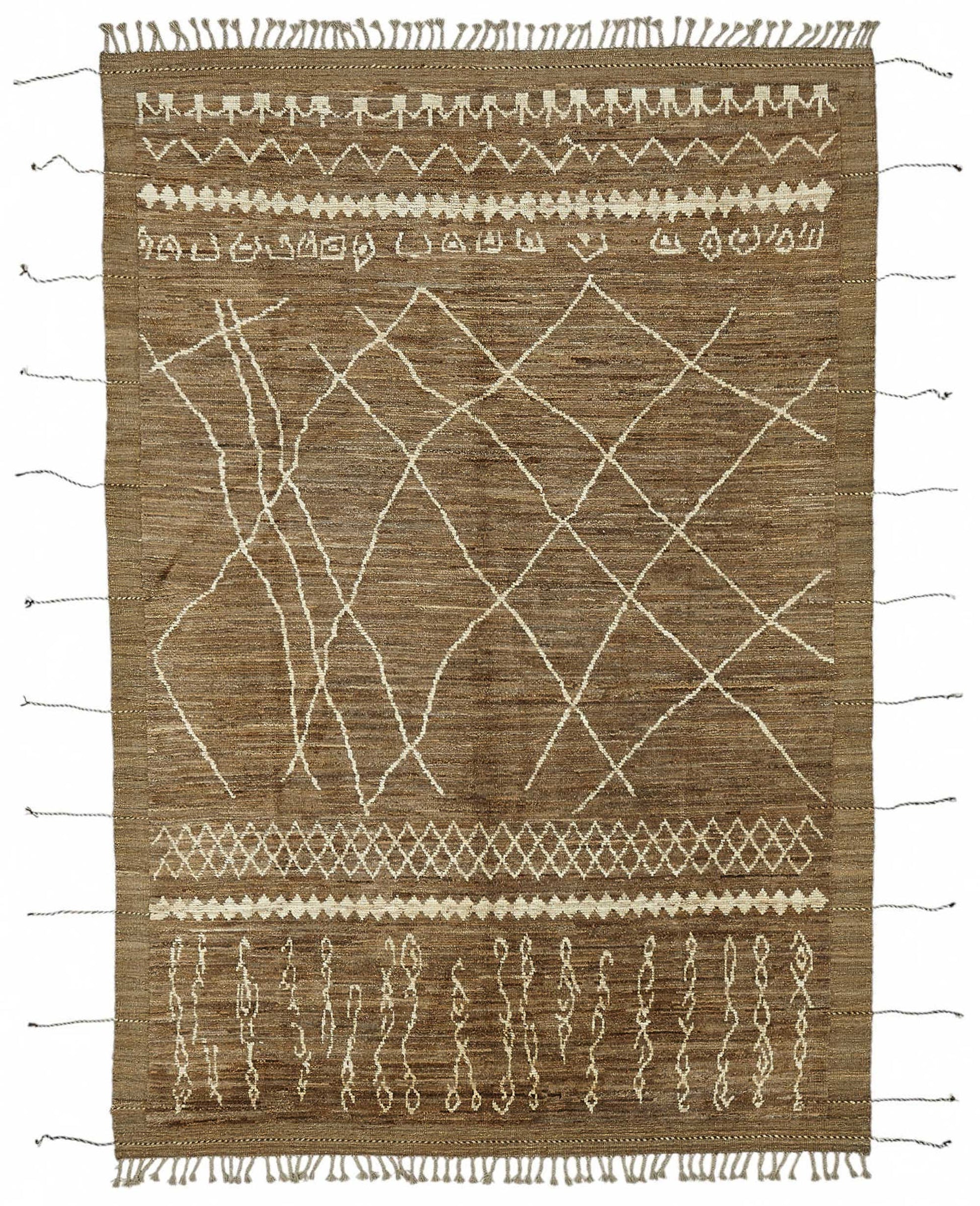 7x10 Contemporary Tribal Area Rugs - 48155