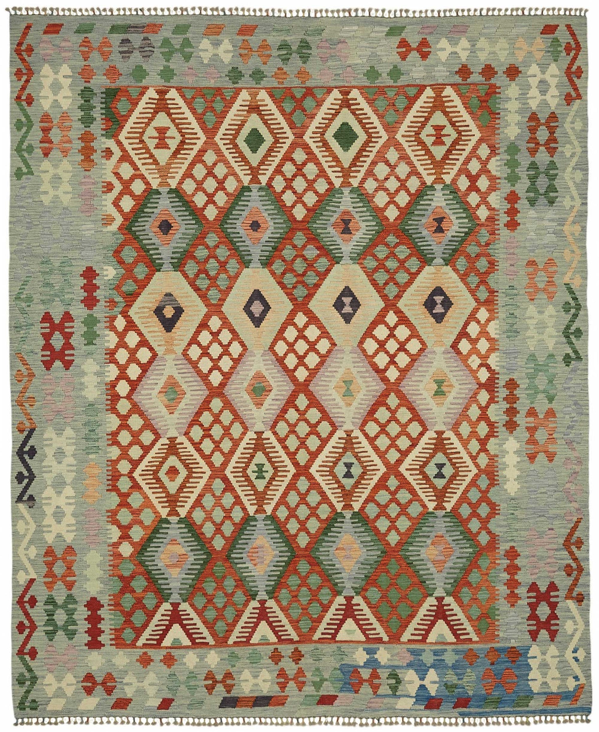 8x9 Handwoven Turkish Kilim Rug  - 48764