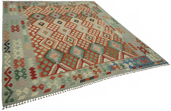 8x9 Handwoven Turkish Kilim Rug  - 48764