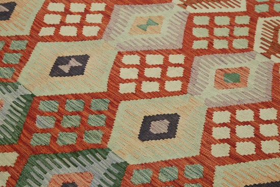 8x9 Handwoven Turkish Kilim Rug  - 48764