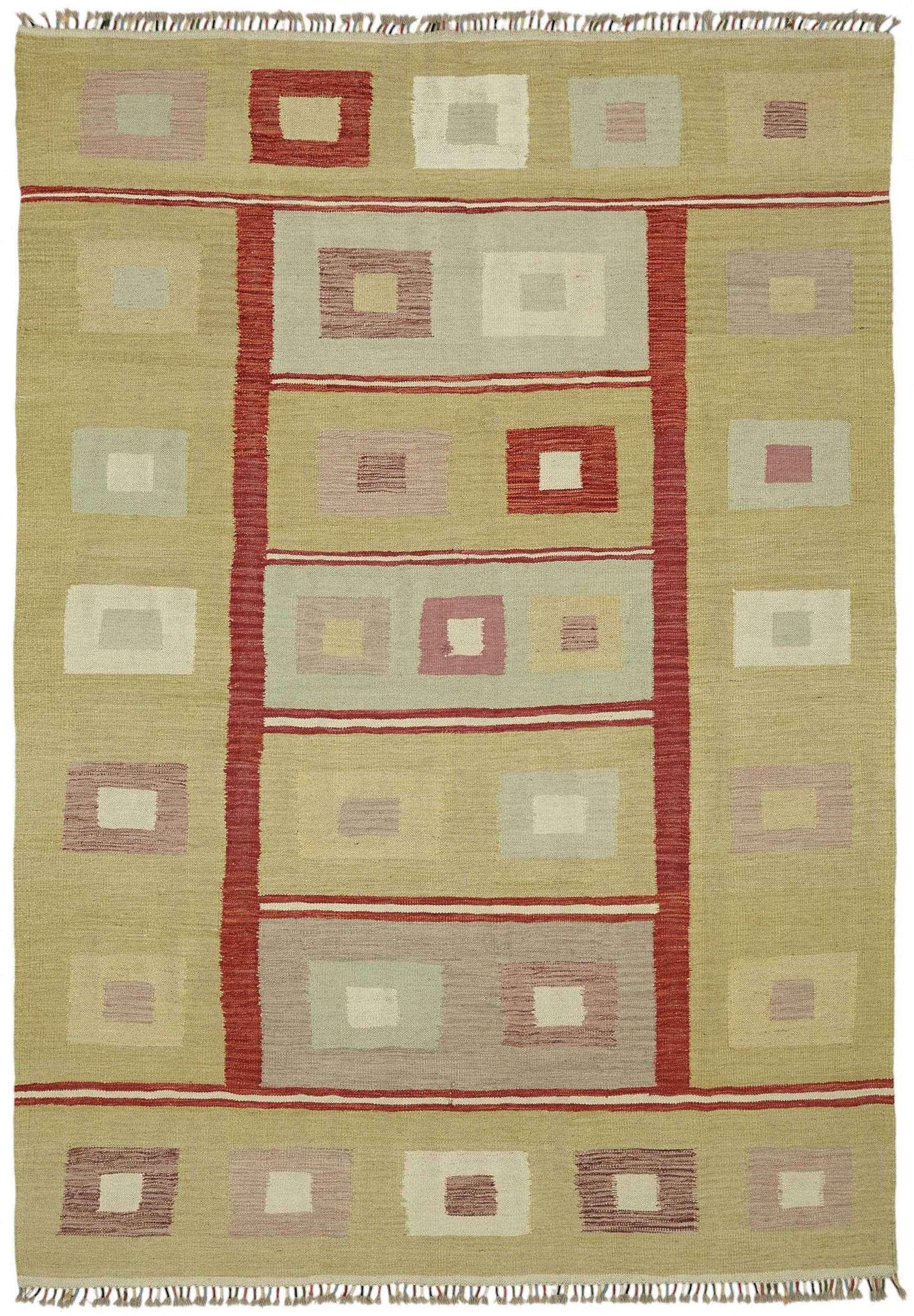 7x10 Handwoven Turkish Kilim Rug  - 48765