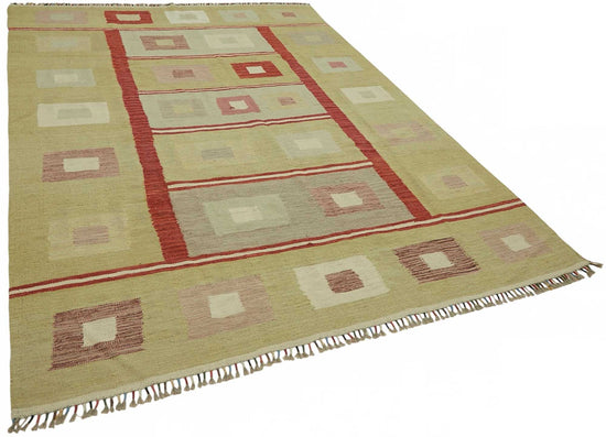 7x10 Handwoven Turkish Kilim Rug  - 48765