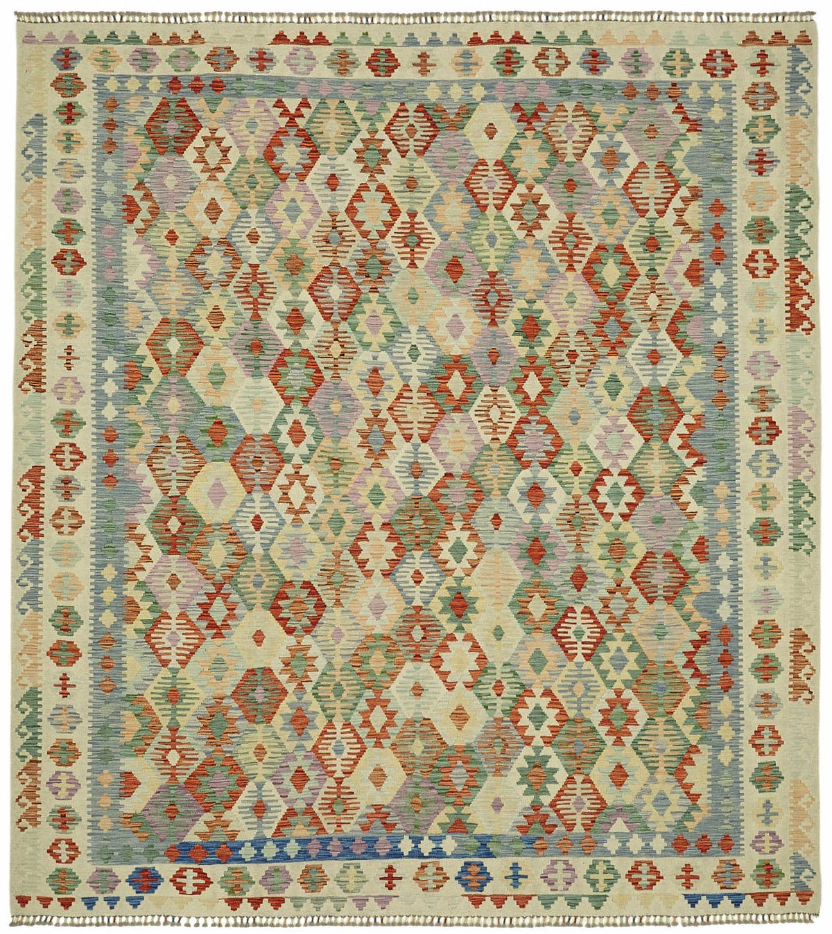 8x10 Handwoven Turkish Kilim Rug  - 48768