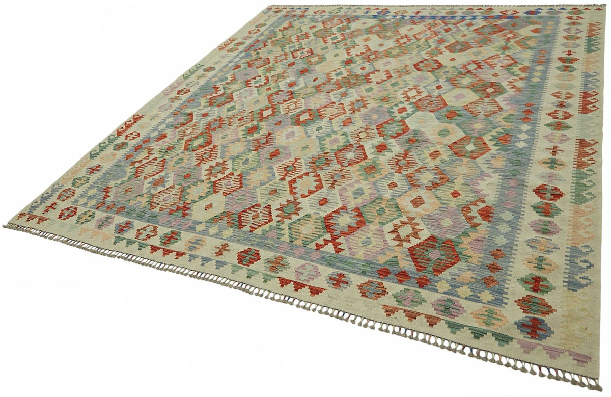 8x10 Handwoven Turkish Kilim Rug  - 48768