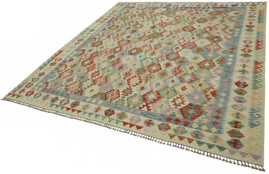 8x10 Handwoven Turkish Kilim Rug  - 48768