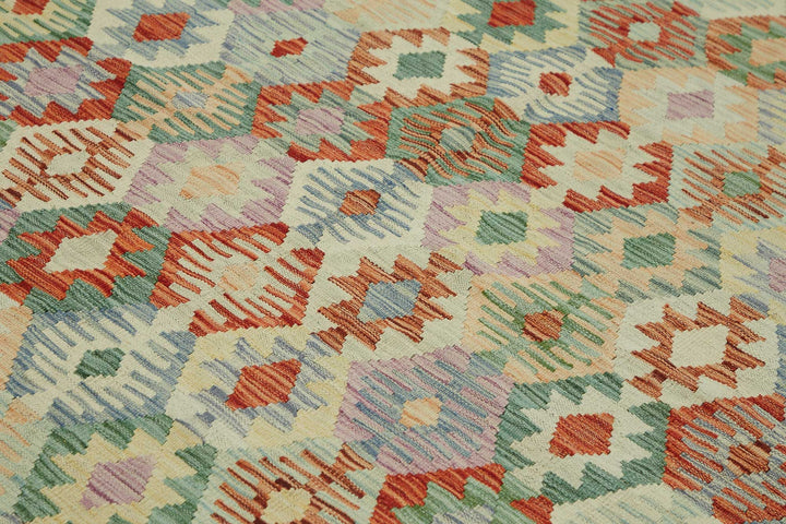 8x10 Handwoven Turkish Kilim Rug  - 48768