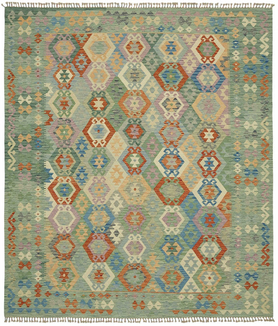 8x9 Handwoven Turkish Kilim Rug  - 48771