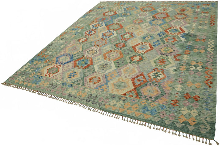 8x9 Handwoven Turkish Kilim Rug  - 48771