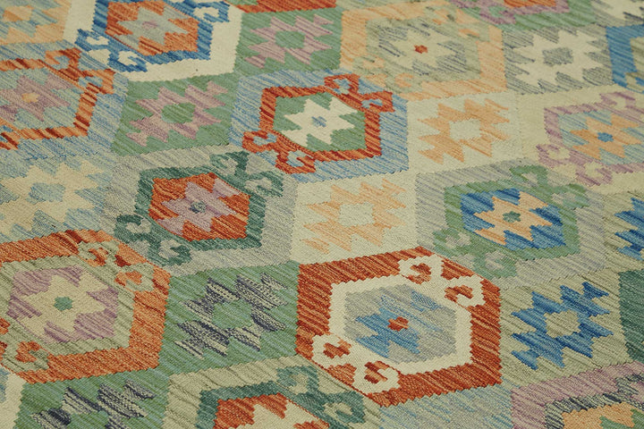 8x9 Handwoven Turkish Kilim Rug  - 48771