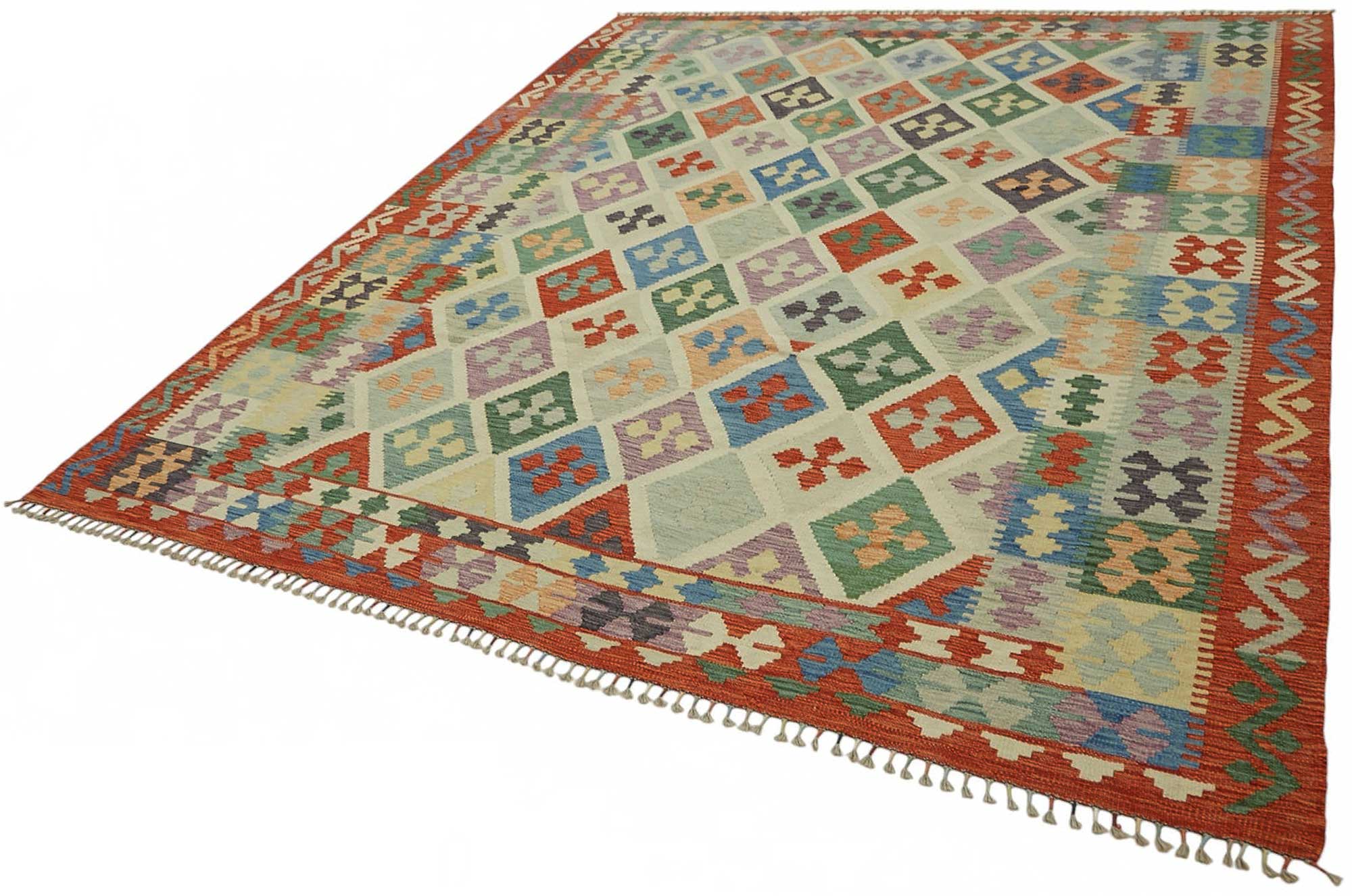 8x10 Handwoven Turkish Kilim Rug  - 48772