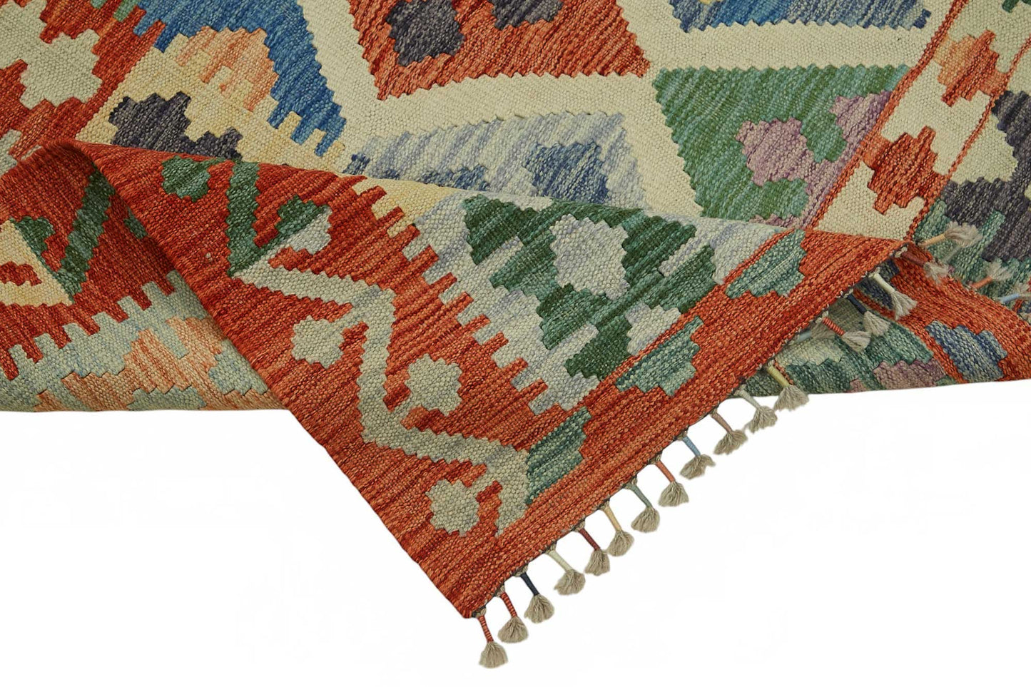 8x10 Handwoven Turkish Kilim Rug  - 48772