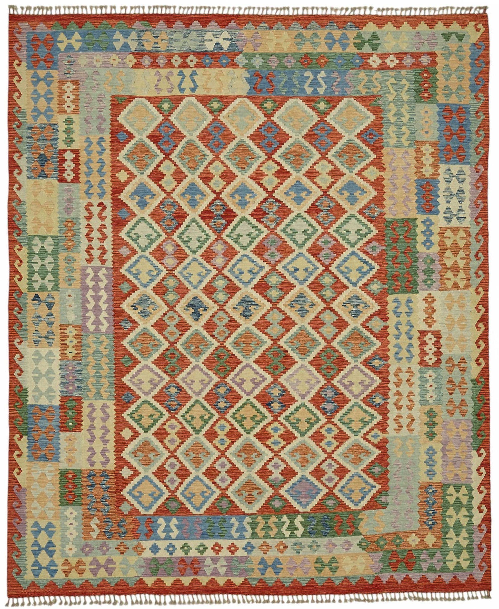 8x9 Handwoven Turkish Kilim Rug  - 48773