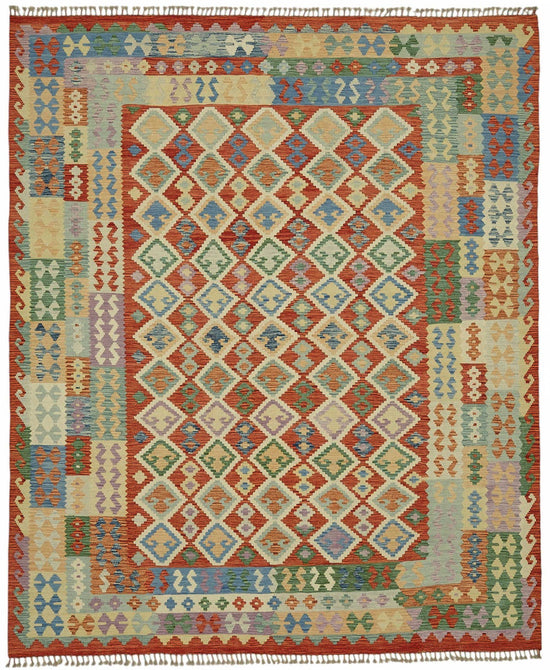 8x9 Handwoven Turkish Kilim Rug  - 48773