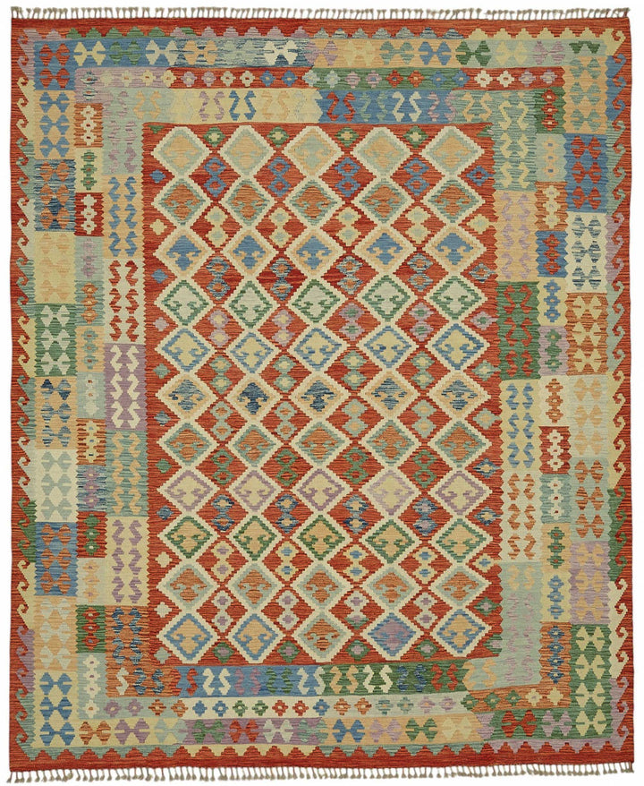 8x9 Handwoven Turkish Kilim Rug  - 48773