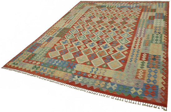 8x9 Handwoven Turkish Kilim Rug  - 48773