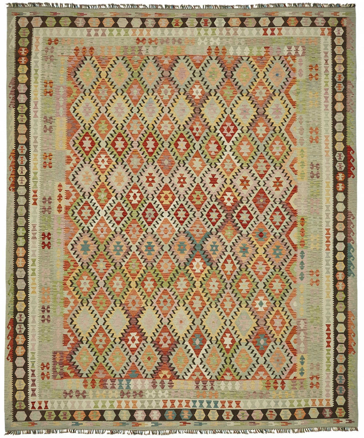 13x16 Handwoven Turkish Kilim Rug  - 48774