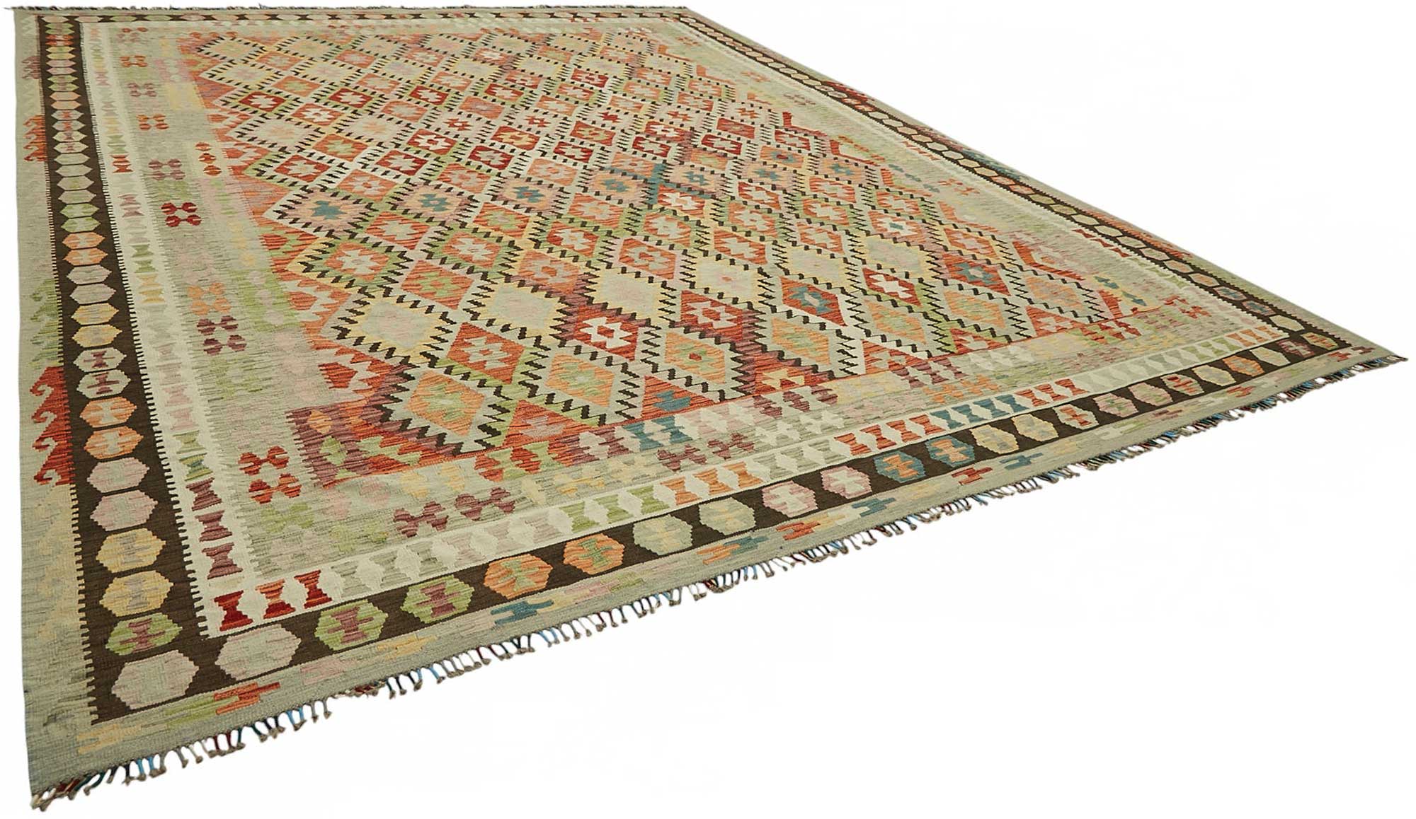13x16 Handwoven Turkish Kilim Rug  - 48774