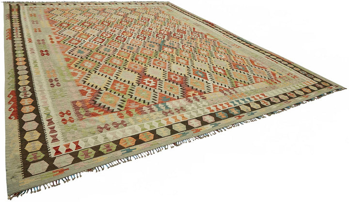 13x16 Handwoven Turkish Kilim Rug  - 48774
