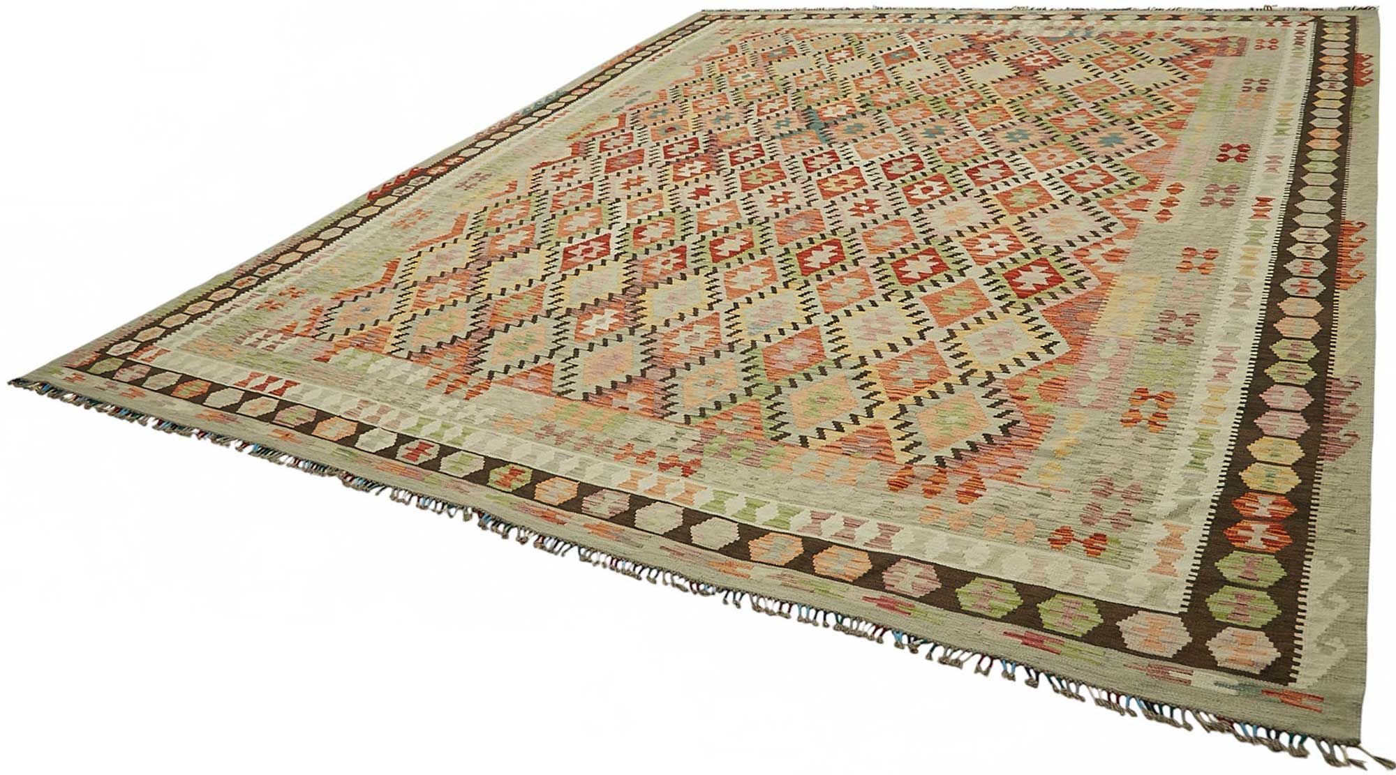 13x16 Handwoven Turkish Kilim Rug  - 48774